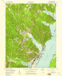 Quantico 1956 topographic map thumbnail