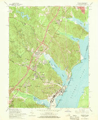 Quantico 1966 topographic map thumbnail