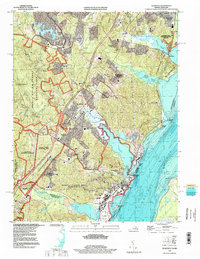 Quantico 1994 topographic map thumbnail
