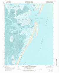 Quinby Inlet 1968 topographic map thumbnail