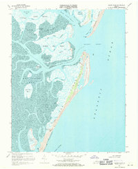 Quinby Inlet 1968 topographic map thumbnail