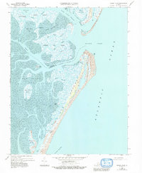 Quinby Inlet 1968 topographic map thumbnail