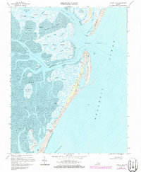 Quinby Inlet 1968 topographic map thumbnail
