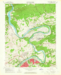 Radford North 1965 topographic map thumbnail