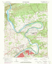 Radford North 1965 topographic map thumbnail
