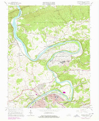 Radford North 1965 topographic map thumbnail