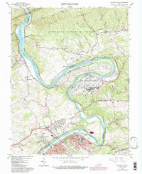 Radford North 1965 topographic map thumbnail