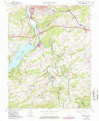 Radford South 1965 topographic map thumbnail