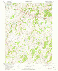 Rectortown 1970 topographic map thumbnail