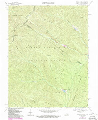 Reddish Knob 1967 topographic map thumbnail