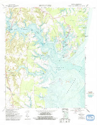 Reedville 1968 topographic map thumbnail