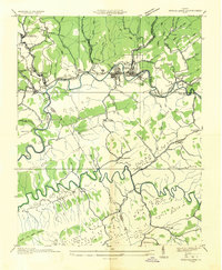 Richlands 1935 topographic map thumbnail