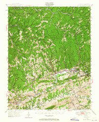 Richlands 1947 topographic map thumbnail