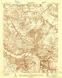 Richmond 1934 topographic map thumbnail