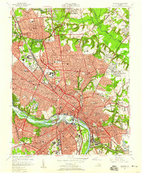 Richmond 1956 topographic map thumbnail