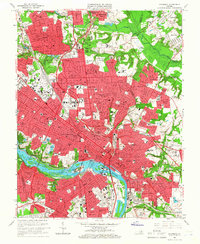 Richmond 1964 topographic map thumbnail