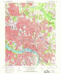 Richmond 1964 topographic map thumbnail