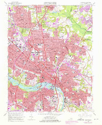 Richmond 1964 topographic map thumbnail