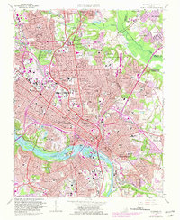 Richmond 1964 topographic map thumbnail