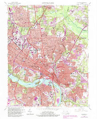 Richmond 1964 topographic map thumbnail