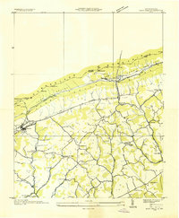Rose Hill 1935 topographic map thumbnail