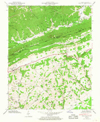 Rose Hill 1946 topographic map thumbnail