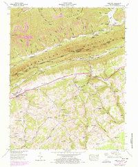 Rose Hill 1946 topographic map thumbnail