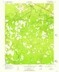 Roxbury 1953 topographic map thumbnail