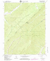 Rucker Gap 1966 topographic map thumbnail