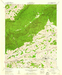 Rural Retreat 1959 topographic map preview