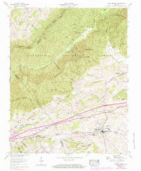 Rural Retreat 1959 topographic map thumbnail