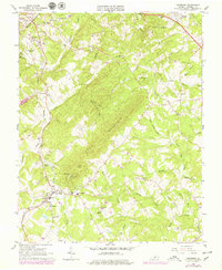 Rustburg 1963 topographic map thumbnail