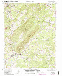 Rustburg 1963 topographic map thumbnail