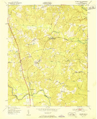 Ruther Glen 1951 topographic map thumbnail