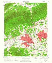 Salem 1963 topographic map thumbnail