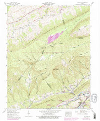 Saltville 1958 topographic map thumbnail