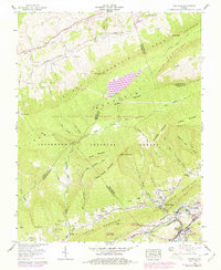 Saltville 1958 topographic map thumbnail