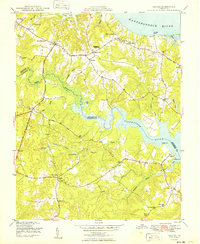 Saluda 1949 topographic map thumbnail