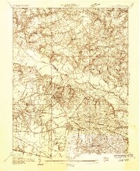 Seven Pines 1934 topographic map thumbnail