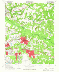 Seven Pines 1964 topographic map thumbnail