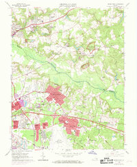 Seven Pines 1964 topographic map thumbnail