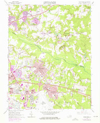 Seven Pines 1964 topographic map thumbnail