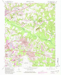 Seven Pines 1964 topographic map thumbnail
