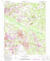 Seven Pines 1964 topographic map thumbnail