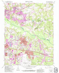 Seven Pines 1964 topographic map thumbnail