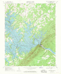 Smith Mountain Dam 1967 topographic map thumbnail