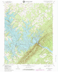 Smith Mountain Dam 1967 topographic map thumbnail
