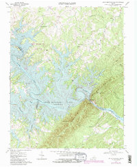 Smith Mountain Dam 1967 topographic map thumbnail
