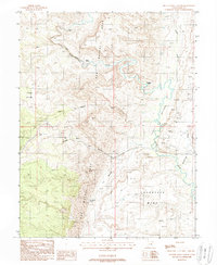Spotted Wolf Canyon 1988 topographic map thumbnail