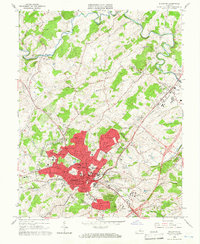 Staunton 1964 topographic map thumbnail